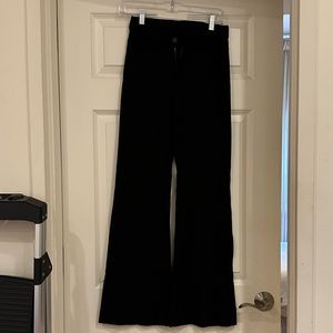 7 for all Mankind Flared Black Pants